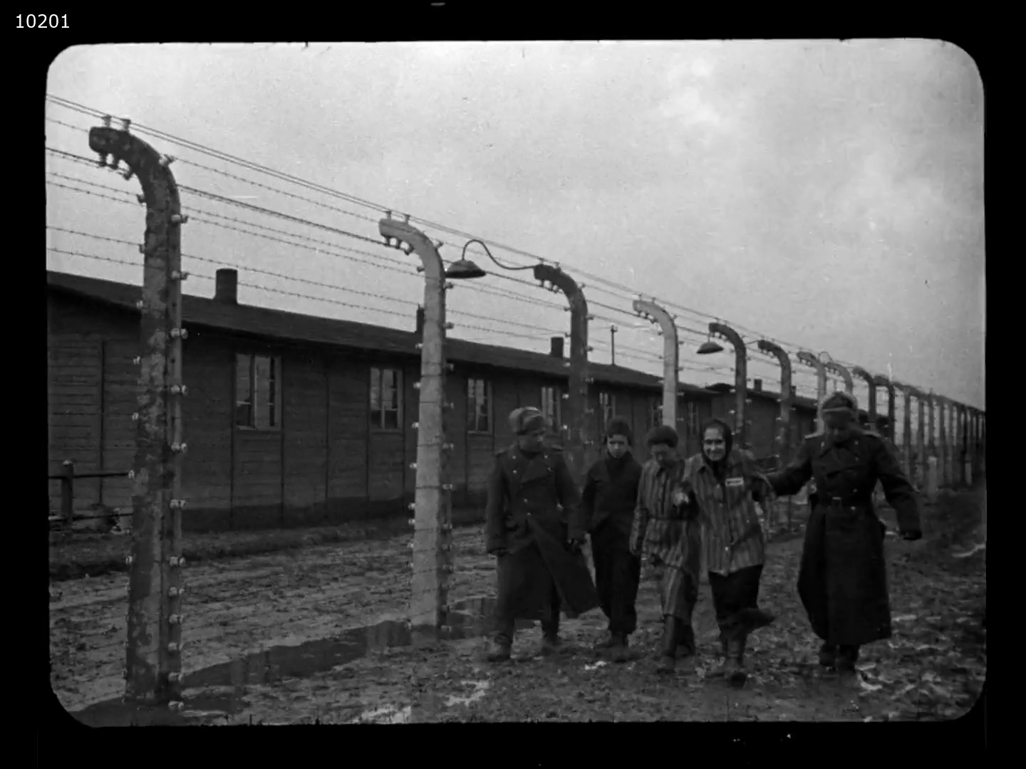 Image 31 Footage shot by Soviet cameramen during the liberation of concentration camp Auschwitz 1945