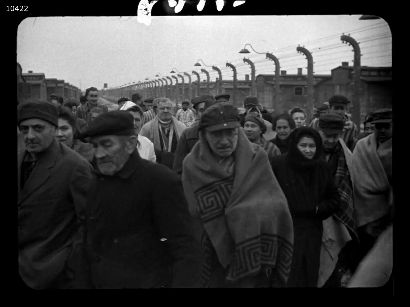 Image 43 Footage shot by Soviet cameramen during the liberation of concentration camp Auschwitz 1945