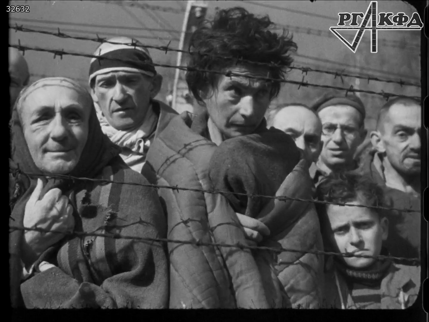 Image 39 Footage shot by Soviet cameramen during the liberation of concentration camp Auschwitz 1945