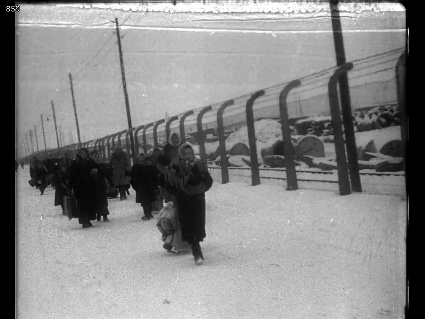 Image 4 Footage shot by Soviet cameramen during the liberation of concentration camp Auschwitz 1945