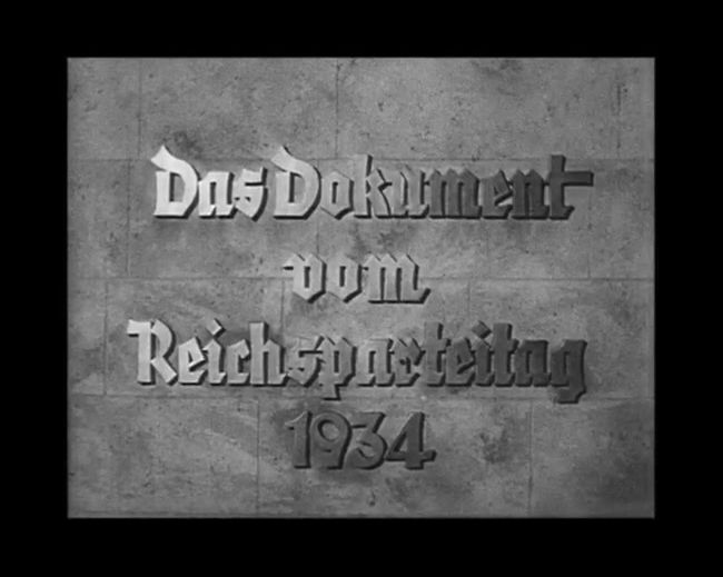 National Socialist propaganda film shot and edited by Leni Riefenstahl in 1935, 35mm b&w silent and sound film