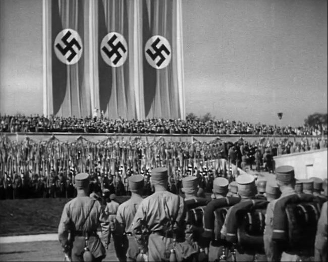 National Socialist propaganda film shot and edited by Leni Riefenstahl in 1935, 35mm b&w silent and sound film