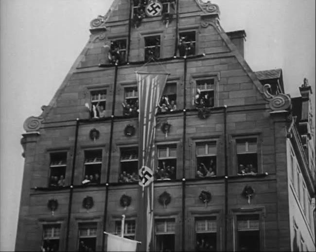 National Socialist propaganda film shot and edited by Leni Riefenstahl in 1935, 35mm b&w silent and sound film