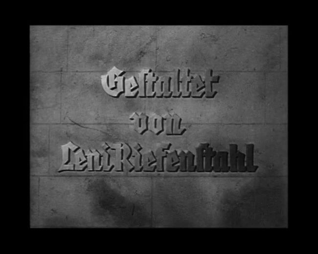 National Socialist propaganda film shot and edited by Leni Riefenstahl in 1935, 35mm b&w silent and sound film