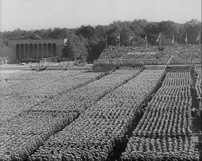 National Socialist propaganda film shot and edited by Leni Riefenstahl in 1935, 35mm b&w silent and sound film