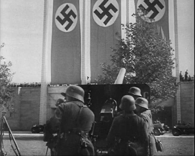 National Socialist propaganda film shot and edited by Leni Riefenstahl in 1935, 35mm b&w silent and sound film