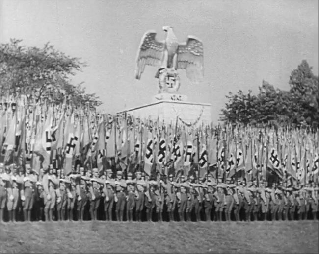 National Socialist propaganda film shot and edited by Leni Riefenstahl in 1935, 35mm b&w silent and sound film