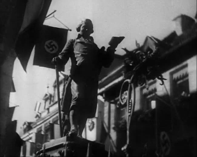 National Socialist propaganda film shot and edited by Leni Riefenstahl in 1935, 35mm b&w silent and sound film