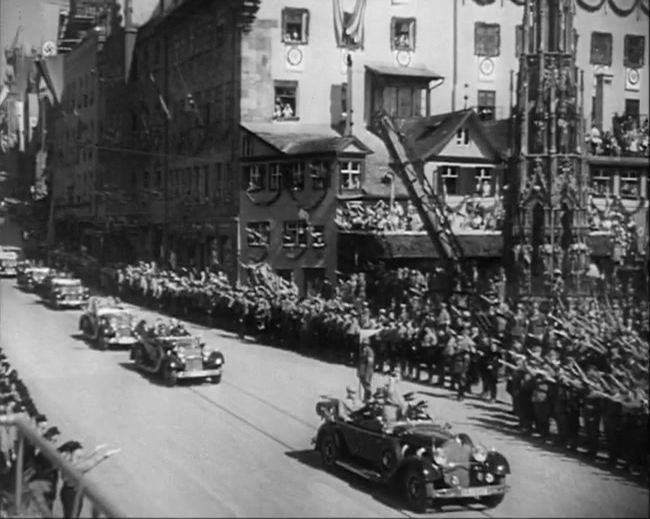 National Socialist propaganda film shot and edited by Leni Riefenstahl in 1935, 35mm b&w silent and sound film