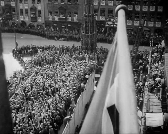 National Socialist propaganda film shot and edited by Leni Riefenstahl in 1935, 35mm b&w silent and sound film