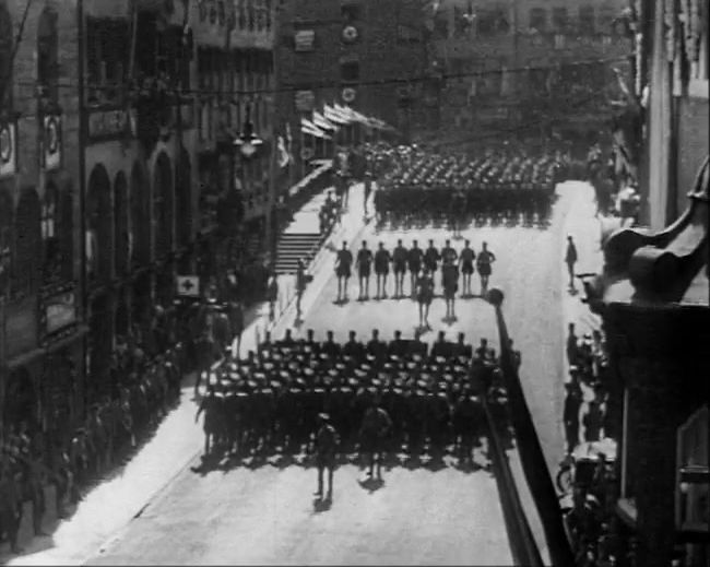 National Socialist propaganda film shot and edited by Leni Riefenstahl in 1935, 35mm b&w silent and sound film