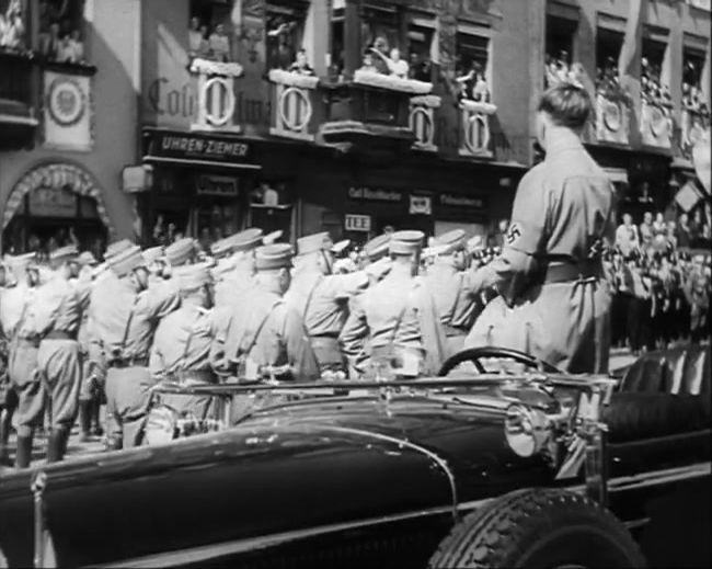 National Socialist propaganda film shot and edited by Leni Riefenstahl in 1935, 35mm b&w silent and sound film