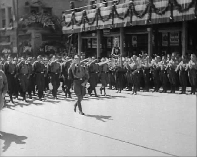 National Socialist propaganda film shot and edited by Leni Riefenstahl in 1935, 35mm b&w silent and sound film