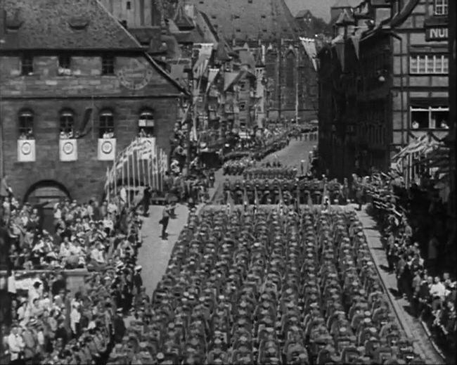 National Socialist propaganda film shot and edited by Leni Riefenstahl in 1935, 35mm b&w silent and sound film