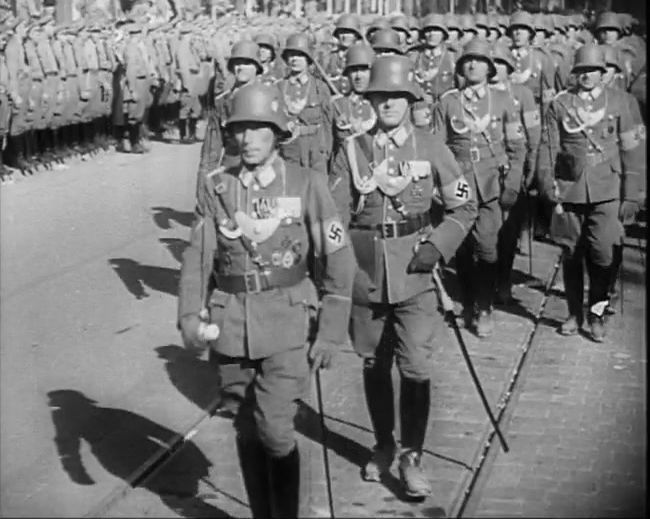 National Socialist propaganda film shot and edited by Leni Riefenstahl in 1935, 35mm b&w silent and sound film