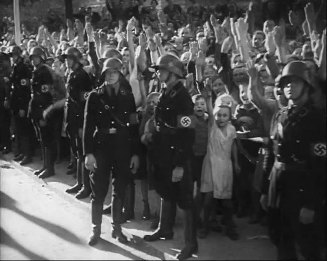 National Socialist propaganda film shot and edited by Leni Riefenstahl in 1935, 35mm b&w silent and sound film