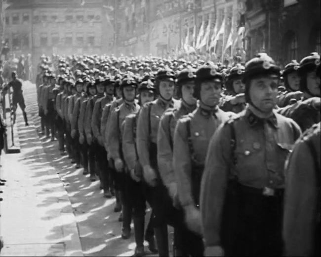 National Socialist propaganda film shot and edited by Leni Riefenstahl in 1935, 35mm b&w silent and sound film