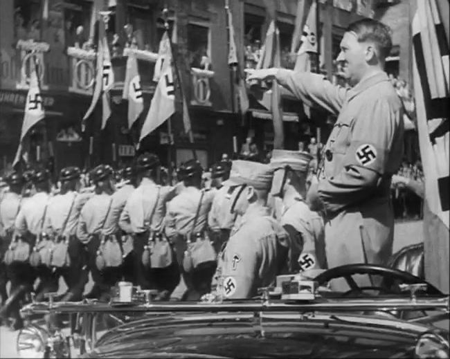 National Socialist propaganda film shot and edited by Leni Riefenstahl in 1935, 35mm b&w silent and sound film