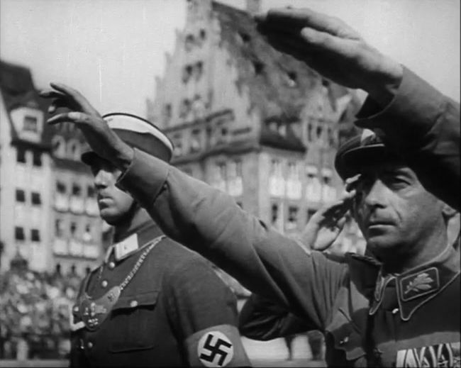 National Socialist propaganda film shot and edited by Leni Riefenstahl in 1935, 35mm b&w silent and sound film