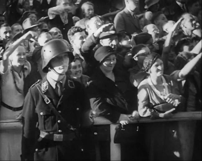 National Socialist propaganda film shot and edited by Leni Riefenstahl in 1935, 35mm b&w silent and sound film