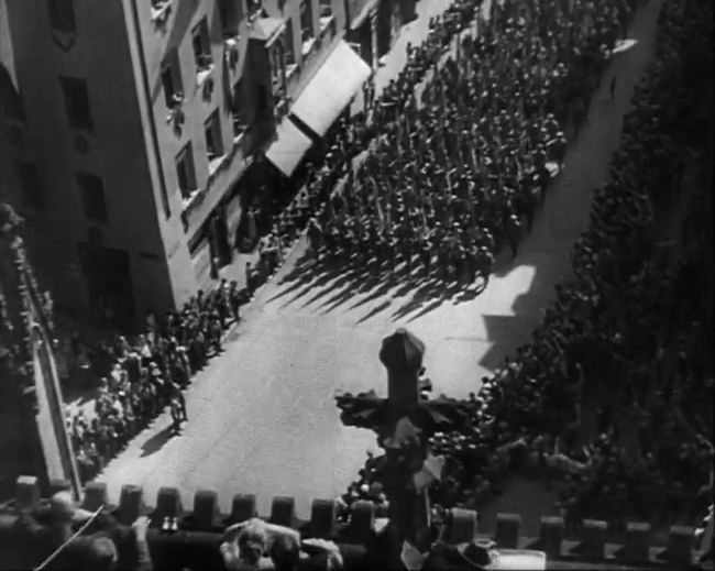 National Socialist propaganda film shot and edited by Leni Riefenstahl in 1935, 35mm b&w silent and sound film