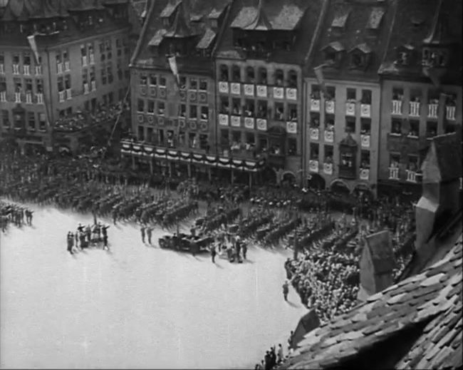 National Socialist propaganda film shot and edited by Leni Riefenstahl in 1935, 35mm b&w silent and sound film