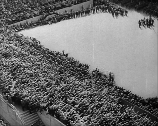 National Socialist propaganda film shot and edited by Leni Riefenstahl in 1935, 35mm b&w silent and sound film