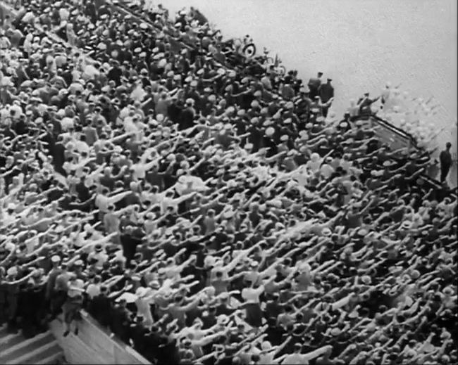 National Socialist propaganda film shot and edited by Leni Riefenstahl in 1935, 35mm b&w silent and sound film