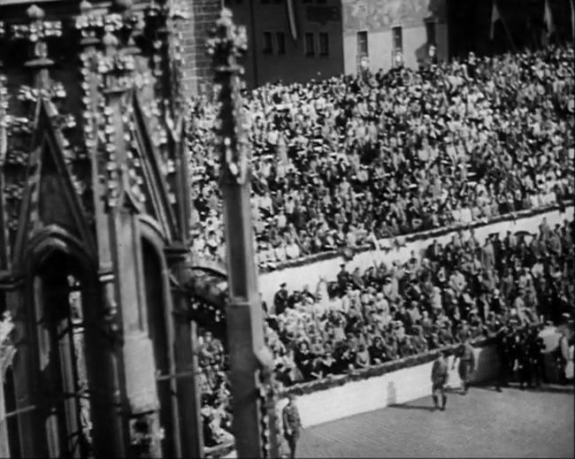 National Socialist propaganda film shot and edited by Leni Riefenstahl in 1935, 35mm b&w silent and sound film