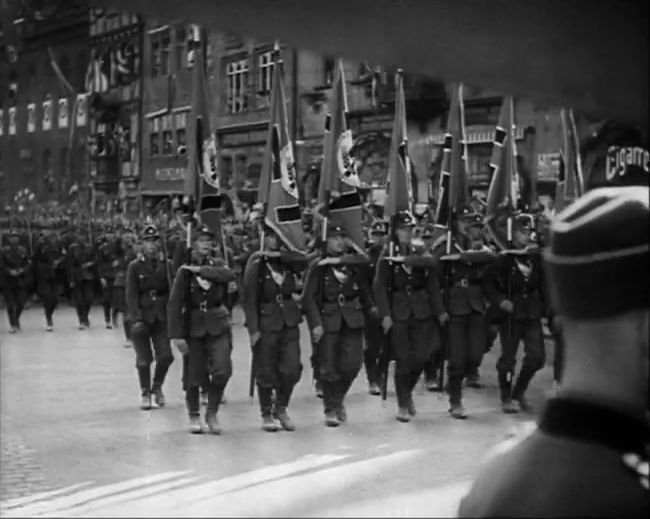 National Socialist propaganda film shot and edited by Leni Riefenstahl in 1935, 35mm b&w silent and sound film