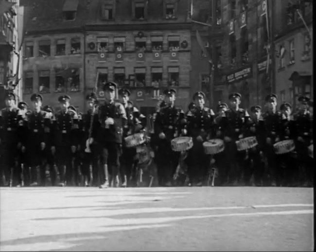 National Socialist propaganda film shot and edited by Leni Riefenstahl in 1935, 35mm b&w silent and sound film