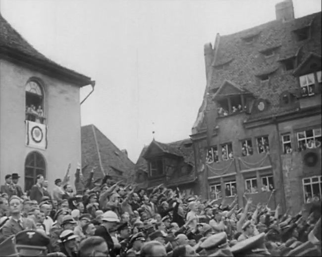 National Socialist propaganda film shot and edited by Leni Riefenstahl in 1935, 35mm b&w silent and sound film