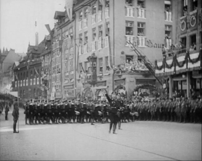 National Socialist propaganda film shot and edited by Leni Riefenstahl in 1935, 35mm b&w silent and sound film