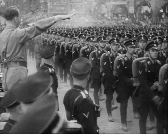 National Socialist propaganda film shot and edited by Leni Riefenstahl in 1935, 35mm b&w silent and sound film