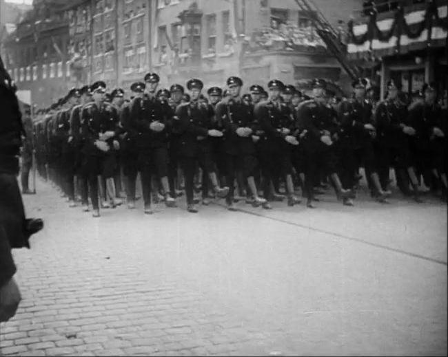 National Socialist propaganda film shot and edited by Leni Riefenstahl in 1935, 35mm b&w silent and sound film