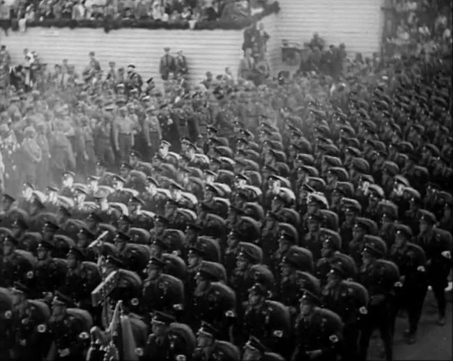 National Socialist propaganda film shot and edited by Leni Riefenstahl in 1935, 35mm b&w silent and sound film