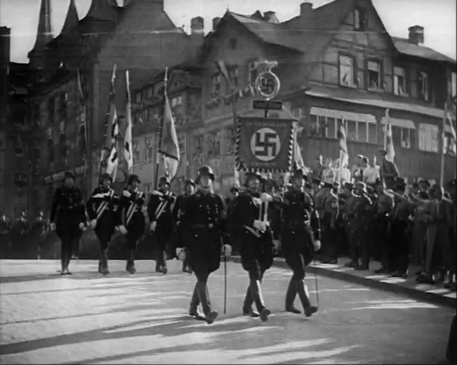 National Socialist propaganda film shot and edited by Leni Riefenstahl in 1935, 35mm b&w silent and sound film