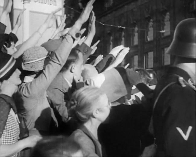 National Socialist propaganda film shot and edited by Leni Riefenstahl in 1935, 35mm b&w silent and sound film