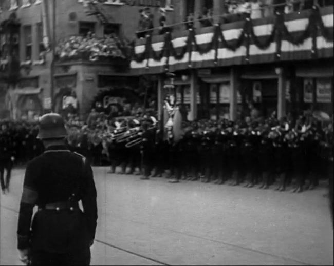 National Socialist propaganda film shot and edited by Leni Riefenstahl in 1935, 35mm b&w silent and sound film