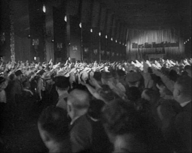 National Socialist propaganda film shot and edited by Leni Riefenstahl in 1935, 35mm b&w silent and sound film