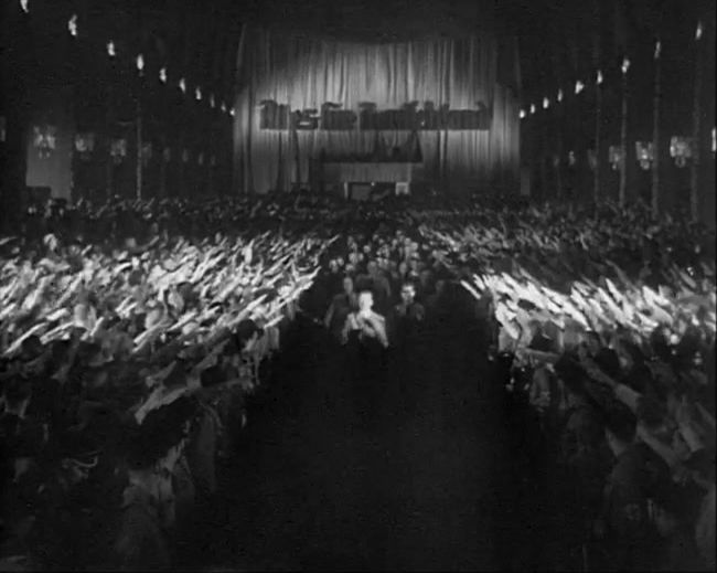 National Socialist propaganda film shot and edited by Leni Riefenstahl in 1935, 35mm b&w silent and sound film