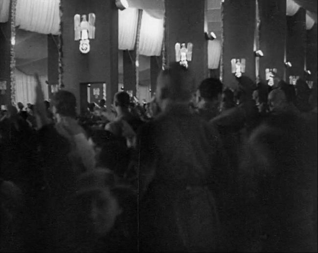 National Socialist propaganda film shot and edited by Leni Riefenstahl in 1935, 35mm b&w silent and sound film