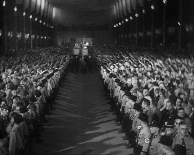 National Socialist propaganda film shot and edited by Leni Riefenstahl in 1935, 35mm b&w silent and sound film