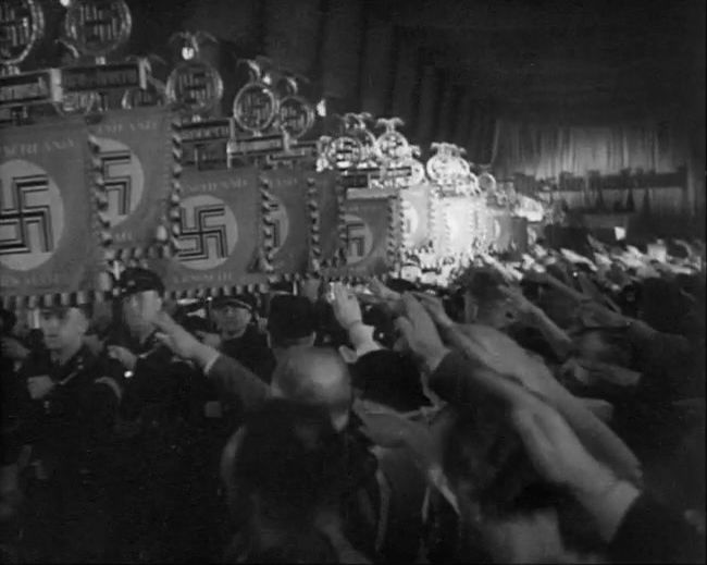 National Socialist propaganda film shot and edited by Leni Riefenstahl in 1935, 35mm b&w silent and sound film