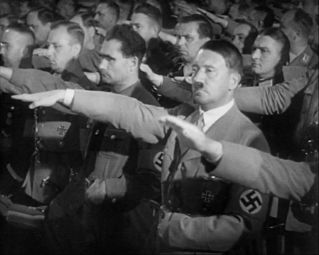 National Socialist propaganda film shot and edited by Leni Riefenstahl in 1935, 35mm b&w silent and sound film