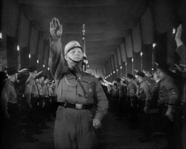 National Socialist propaganda film shot and edited by Leni Riefenstahl in 1935, 35mm b&w silent and sound film