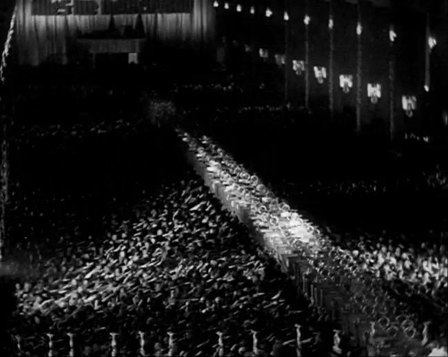 National Socialist propaganda film shot and edited by Leni Riefenstahl in 1935, 35mm b&w silent and sound film