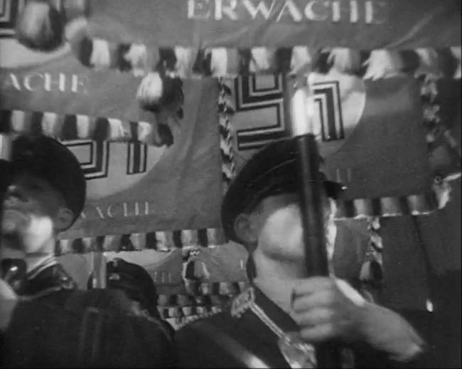 National Socialist propaganda film shot and edited by Leni Riefenstahl in 1935, 35mm b&w silent and sound film