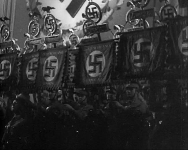 National Socialist propaganda film shot and edited by Leni Riefenstahl in 1935, 35mm b&w silent and sound film