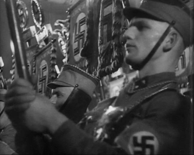 National Socialist propaganda film shot and edited by Leni Riefenstahl in 1935, 35mm b&w silent and sound film